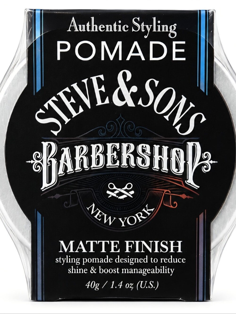 Steve & Sons Barbershop New York Matte Finish Pomade 1.4 oz (40g) – New